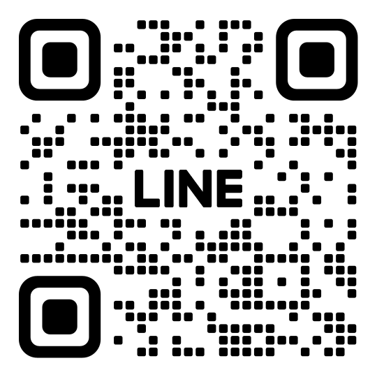 LINE　QRコード黒